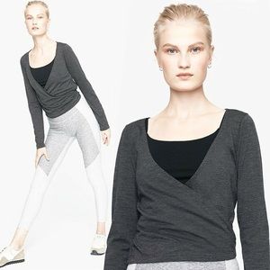 Outdoor Voices Plié Merino Wool Wrap top